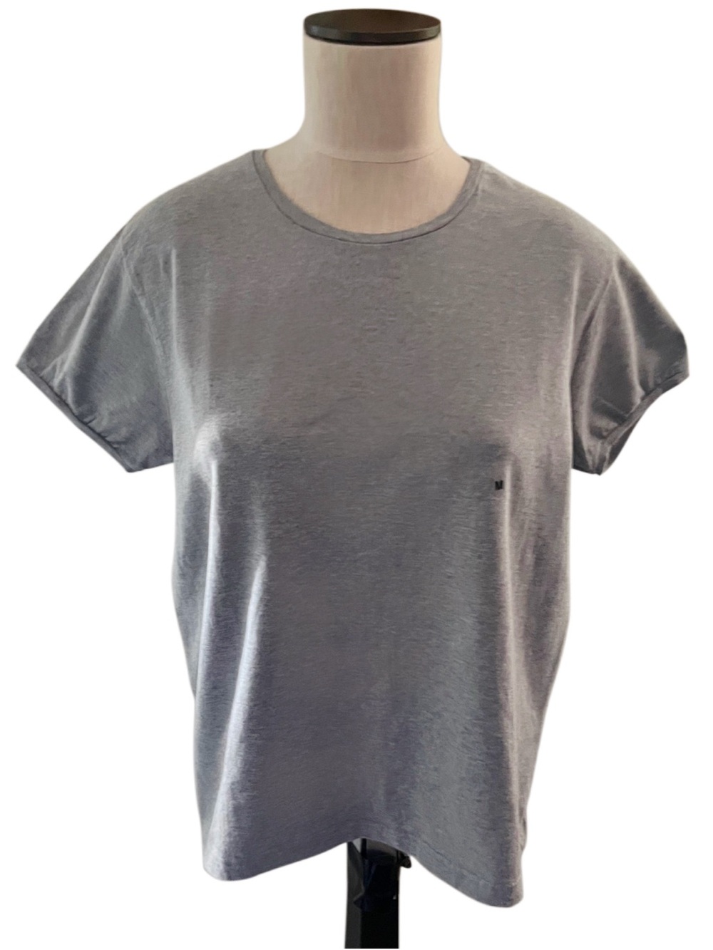 Marsh Landing Cotton Puff  Short Sleeve Heather Gray Tee Size M